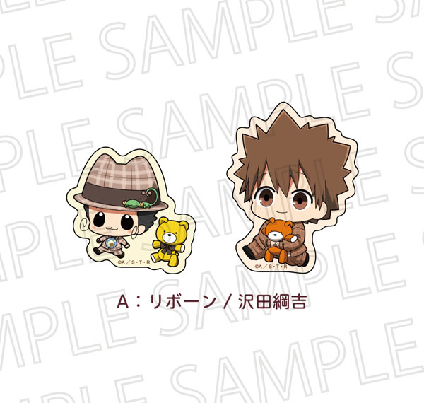 SR-GYM TV Anime "Reborn!" PuchiTeku Sticker Set A: Reborn / Tsunayoshi Sawada