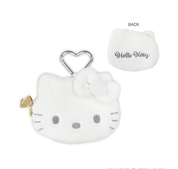 TCP Hello Kitty (Winter Ribbon) Face Pouch White 画像 1