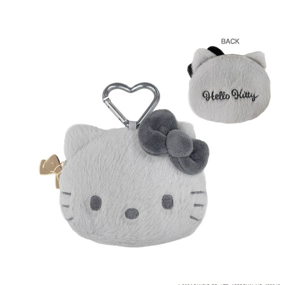 TCP Hello Kitty (Winter Ribbon) Face Pouch Gray