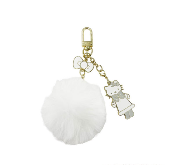 TCP Hello Kitty (Winter Ribbon) Fur Metal Strap White