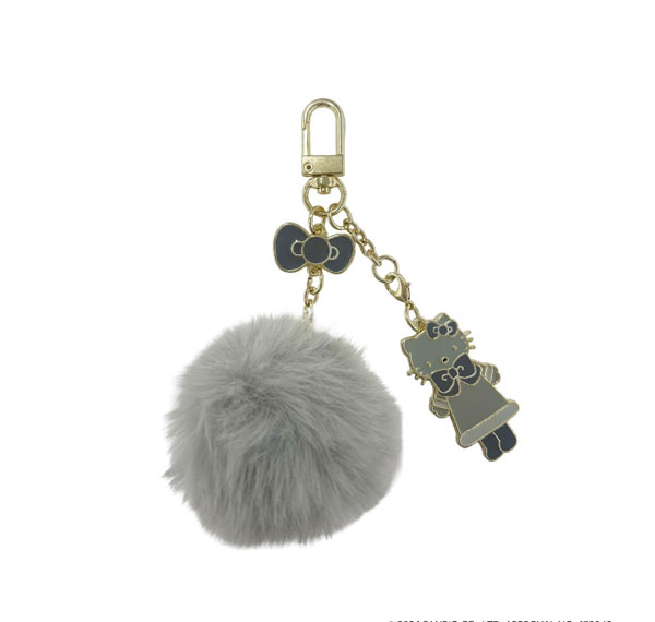 TCP Hello Kitty (Winter Ribbon) Fur Metal Strap Gray 画像 1