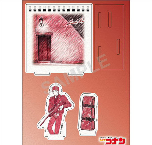 Zero-G Act Detective Conan Pencil Art Wooden Diorama Stand Collection Shuichi Akai