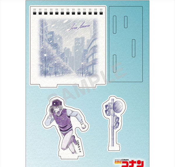 Zero-G Act Detective Conan Pencil Art Wooden Diorama Stand Collection Toru Amuro