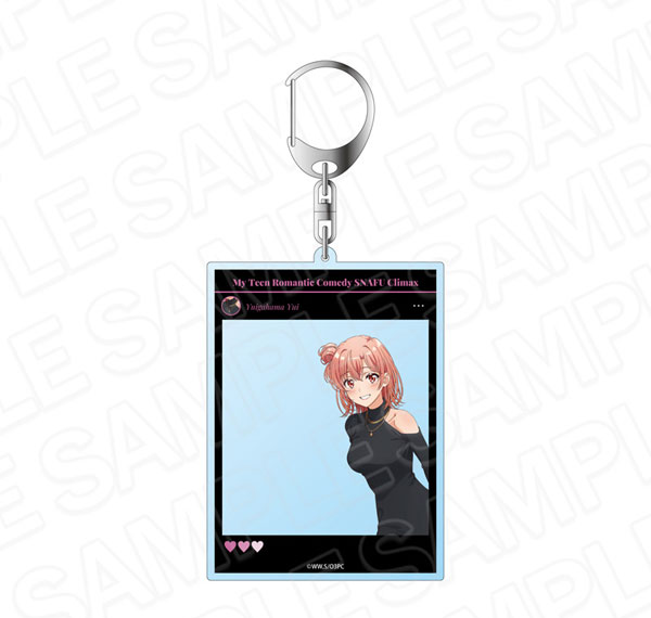 Contents Seed TV Anime "My Teen Romantic Comedy SNAFU. Completion" SNS Style Acrylic Keychain Yui Yuigahama Elegant