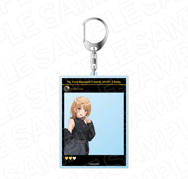 Contents Seed TV Anime "My Teen Romantic Comedy SNAFU. Completion" SNS Style Acrylic Keychain Iroha Isshiki Elegant ver.