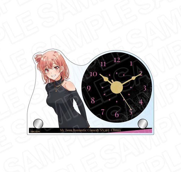 Contents Seed TV Anime "My Teen Romantic Comedy SNAFU. Completion" Mini Acrylic Clock Yui Yuigahama Elegant ver.