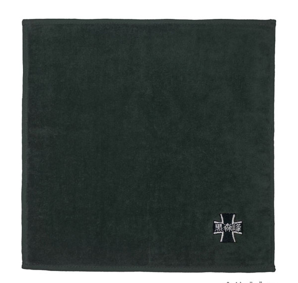 COSPA Girls und Panzer das Finale Kuromorimine Girls High School Embroidery Hand Towel /BLACK 이미지 1