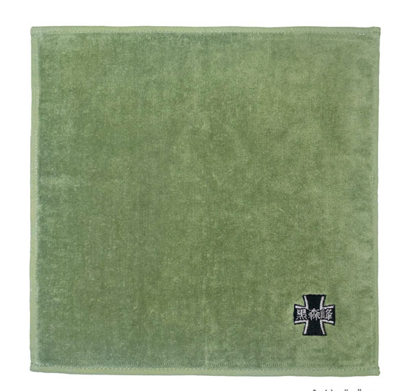 COSPA Girls und Panzer das Finale Kuromorimine Girls High School Embroidery Hand Towel /SAGE GREEN gambar 1