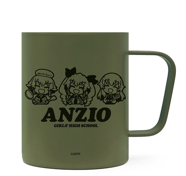 COSPA Girls und Panzer das Finale Anzio High School Thermos Stainless Steel Mug (Baked Coating Finish) 이미지 1