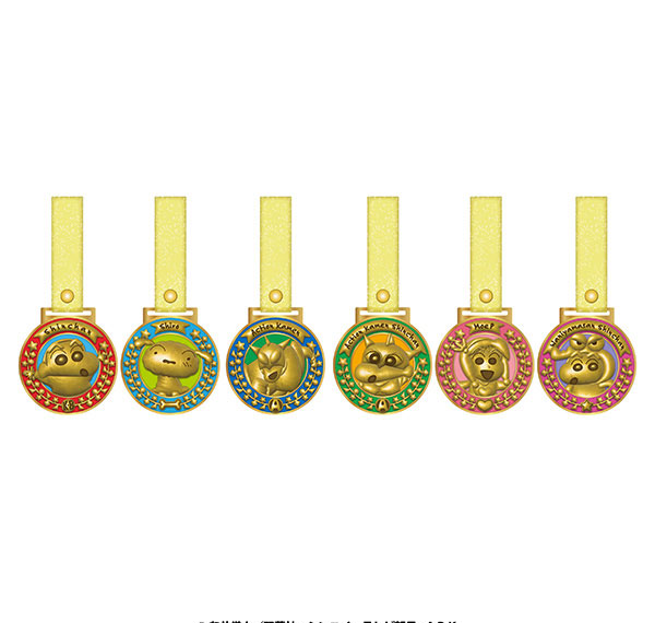 Ensky Crayon Shin-chan Ora no Medal Strap 6Pack BOX