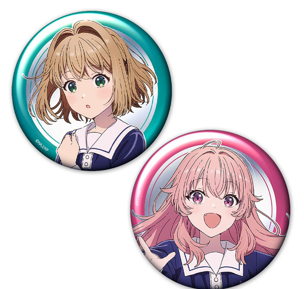 Azu Maker I Want to Love You Till Your Dying Day Metallic Tin Badge 2pcs. Set Sheena & Mimi image 1