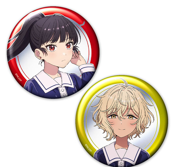Azu Maker I Want to Love You Till Your Dying Day Metallic Tin Badge 2pcs. Set Seiran & Ali