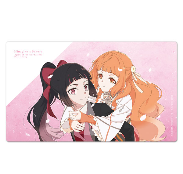 Azu Maker TV Anime "Agents of the Four Seasons Dance of Spring" Character Rubber Mat Hinagiku & Sakura