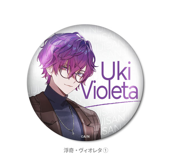 Cyber Agent NIJISANJI EN Hologram Tin Badge Uki Violeta (1)