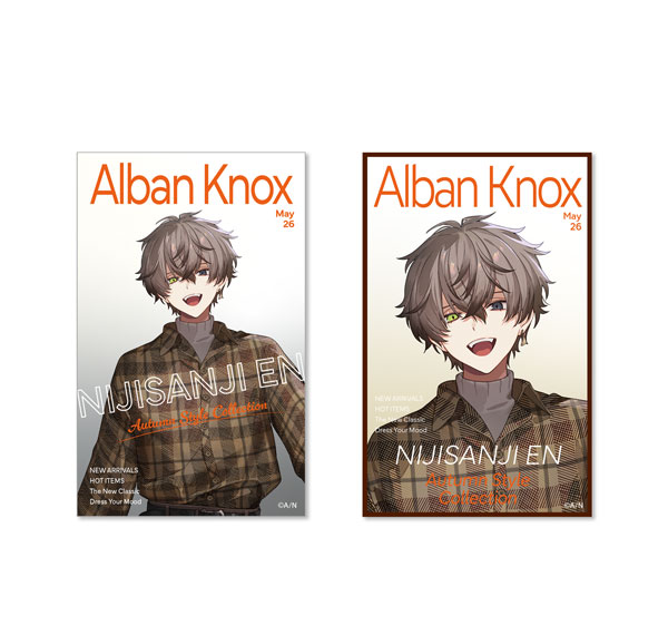 Cyber Agent NIJISANJI EN Photo Style Card 2pc. Set Alban Knox image 1