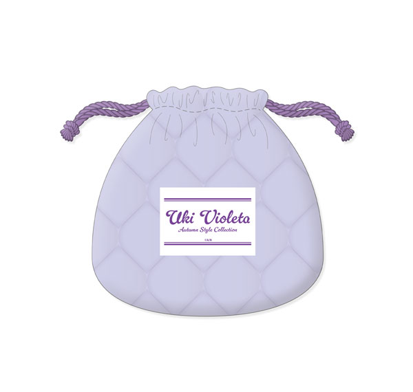 Cyber Agent NIJISANJI EN Quilted Drawstring Bag Uki Violeta