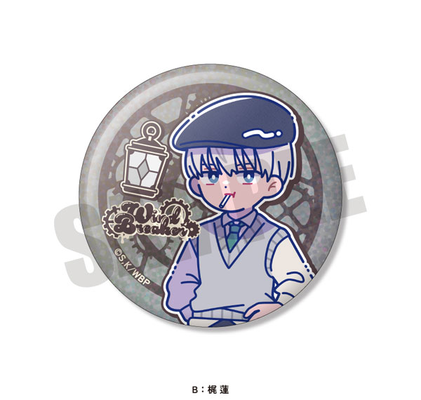 MENEGI TV Anime "WIND BREAKER" Nyutoro Birthday Goods Ren Kaji Shiny Tin Badge B