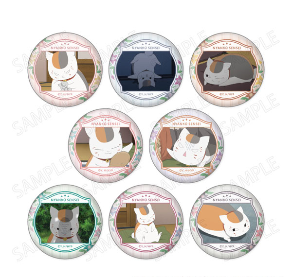 XEBEC Natsume Yuujinchou Nyanko Sensei KaoColle Tin Badge Vol.2 8Pack BOX 圖片 1