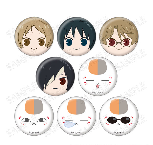 XEBEC Natsume Yuujinchou MuniChara Badge 8Pack BOX gambar 1
