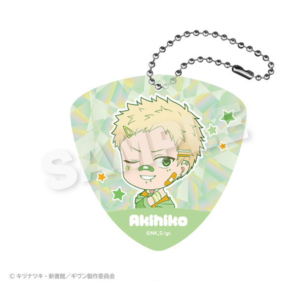 Stella Notes Given the Movie: To the Sea Pick-shaped Hologram Acrylic Keychain vivid Ver. Akihiko Kaji