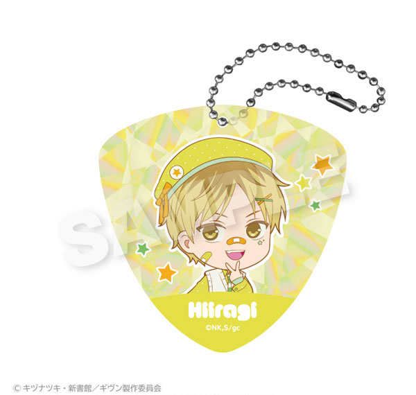 Stella Notes Given the Movie: To the Sea Pick-shaped Hologram Acrylic Keychain vivid Ver. Hiiragi Kashima