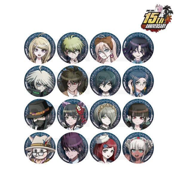 KADOKAWA Danganronpa Series 15th Anniversary Attire Tin Badge Vol.3 BOX hình ảnh 1