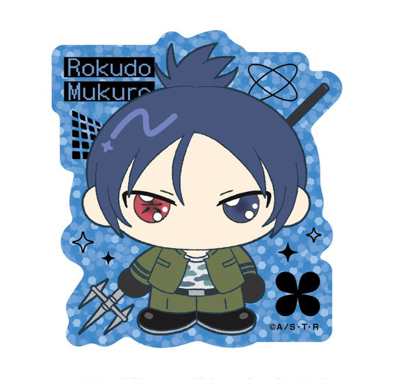 Ensky TV Anime "Reborn!" Puimaru Shiny Sticker 6. Mukuro Rokudo