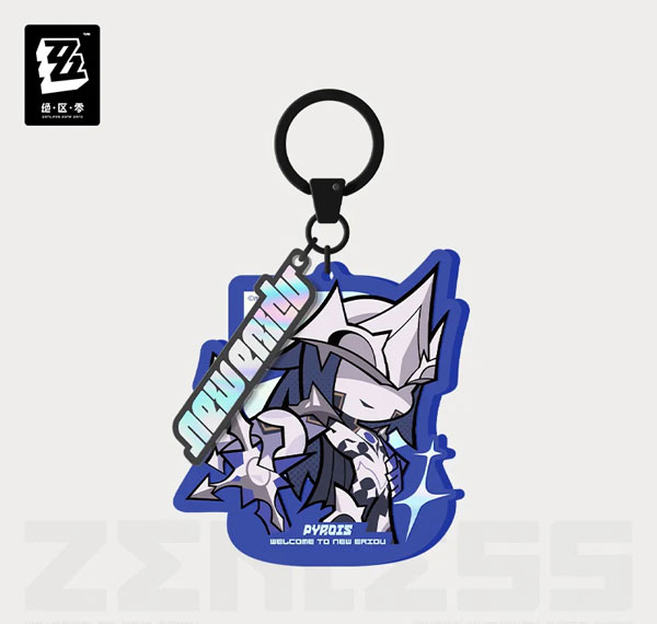 miHoYo Zenless Zone Zero Eridu Series Chibi Acrylic Keychain Pyrois imagen 1