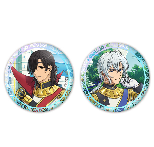 ATFES TV Anime "Tensei shita Daiseijo wa, Seijo de Aru koto o Hitakakusu" Aurora Tin Badge 2pcs. Set Saviz & Cyril Key Visual