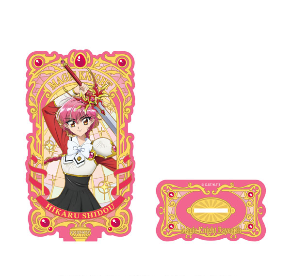 Ensky Magic Knight Rayearth Stained Glass-style Acrylic Stand (1) Hikaru Shidou