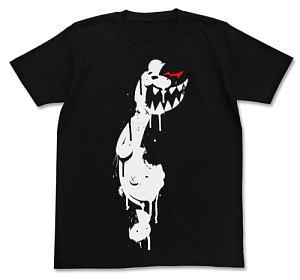 Cospa Danganronpa the Animation Monokuma Stencil T-Shirt Black XL (Anime Toy)