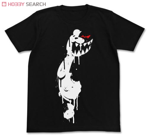 Cospa เสื้อยืด Monokuma Stencil Danganronpa the Animation สีดำ XL (Anime Toy) รูปภาพ 2