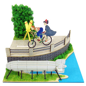 Sankei [Miniatuart] Studio Ghibli Mini : Kiki`s Delivery Service - Tombo with Propeller Bicycle (Assemble kit) (Railway Related Items)