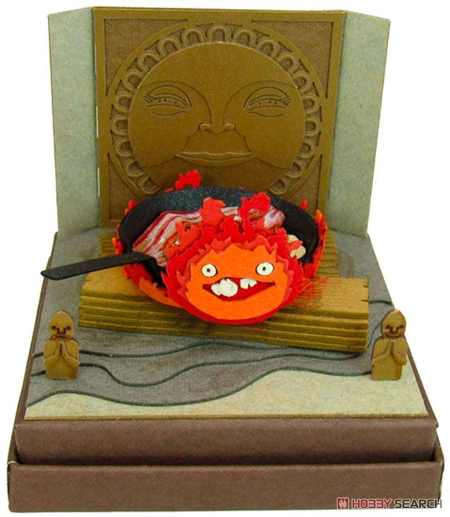 Sankei [Miniatuart] Studio Ghibli Mini: `Howl`s Moving Castle` Calcifer &amp; Bacon Egg (Unassembled Kit) (Railway Related Items) Bild 2