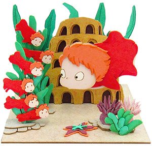 Sankei [Miniatuart] Studio Ghibli Mini: `Ponyo` Ponyo and Sisters (Unassembled Kit) (Railway Related Items)