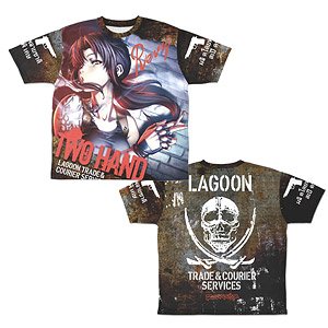 Cospa Black Lagoon Two Hand Revy Double Sided Full Graphic T-Shirts XL (Anime Toy)