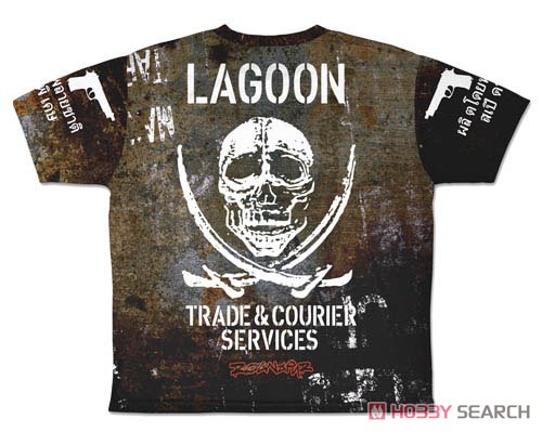 Cospa Black Lagoon Two Hand Revy Double Sided Full Graphic T-Shirts XL (Anime Toy) gambar 3