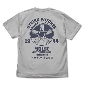 Cospa 501st Joint Fighter Wing Strike Witches Road to Berlin Strike Witches Emblem T-shirt Light Gray S (Anime Toy)