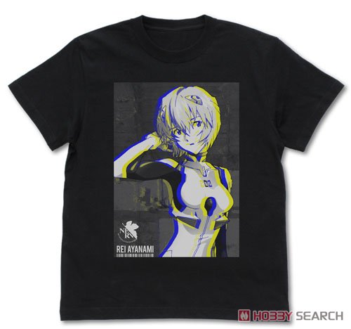 Cospa Evangelion Rei Ayanami Graphic T-Shirts Black XL Bild 2