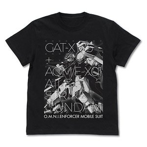 Cospa Mobile Suit Gundam SEED Aile Strike Gundam T-Shirt Black XL