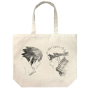 Cospa Naruto:Shippuden Narutio &amp; Sasuke Large Tote Natural (Anime Toy) gambar 1