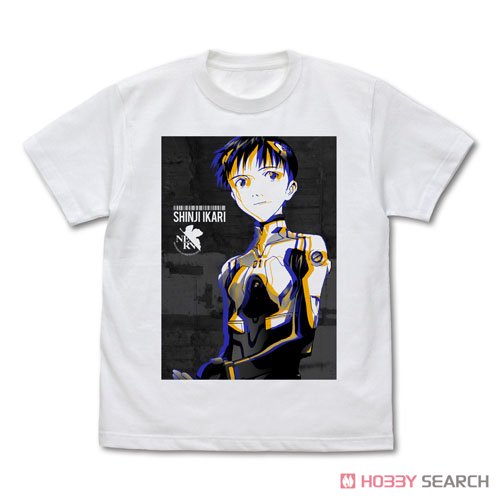 Cospa Evangelion Shinji Ikari Graphic T-Shirts White XL Bild 2