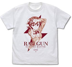 Cospa A Certain Scientific Railgun T Mikoto Misaka T-Shirt Ver.2.0 White XL (Anime Toy) image 1
