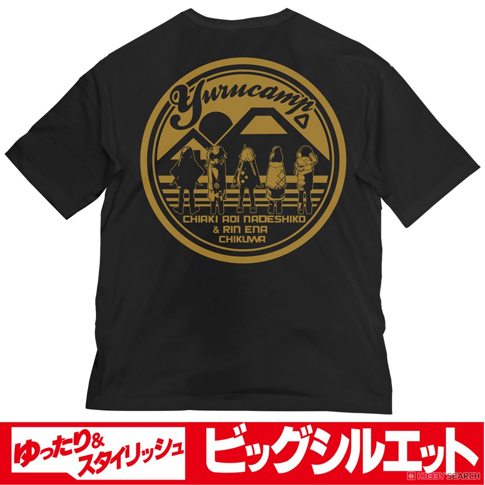 Cospa Laid-Back Camp Big Silhouette T-Shirt Black L Bild 2