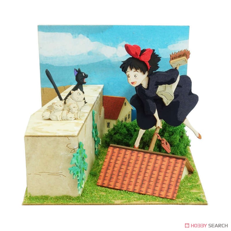 Sankei [Miniatuart] Studio Ghibli Mini : Kiki`s Delivery Service Kiki &amp; Jiji`s Family (Assemble kit) (Railway Related Items) Bild 2