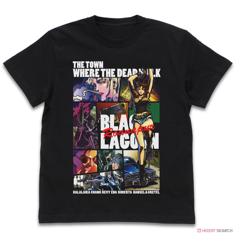 Cospa Black Lagoon [Black Lagoon] Full Color T-Shirt Black XL (Anime Toy) รูปภาพ 2