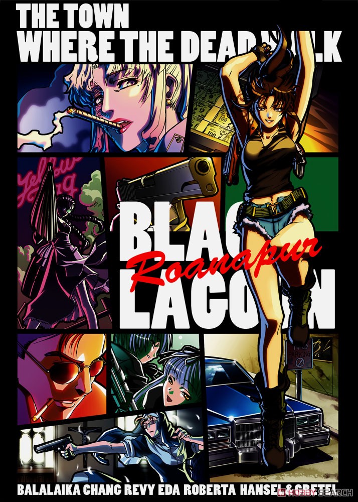 Cospa Black Lagoon [Black Lagoon] Full Color T-Shirt Black XL (Anime Toy) รูปภาพ 3