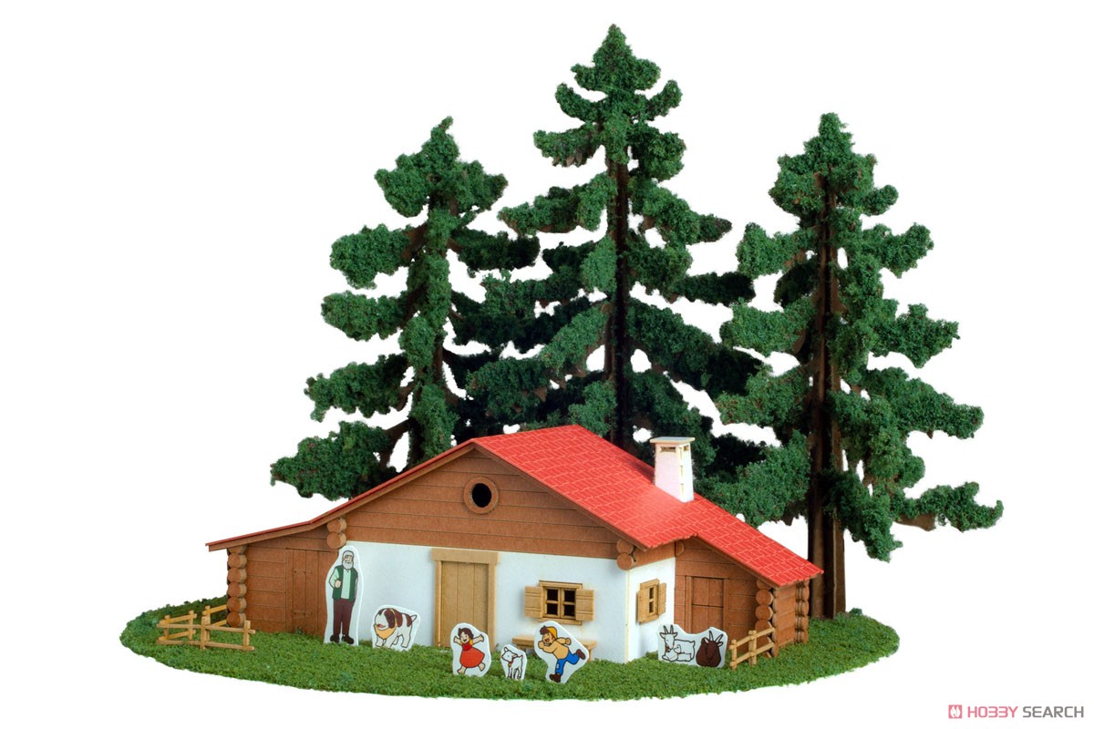 Plum Anitecture: 06 Heidis Haus (Almhütte) Papier-Bausatz (Modelleisenbahn) Bild 2