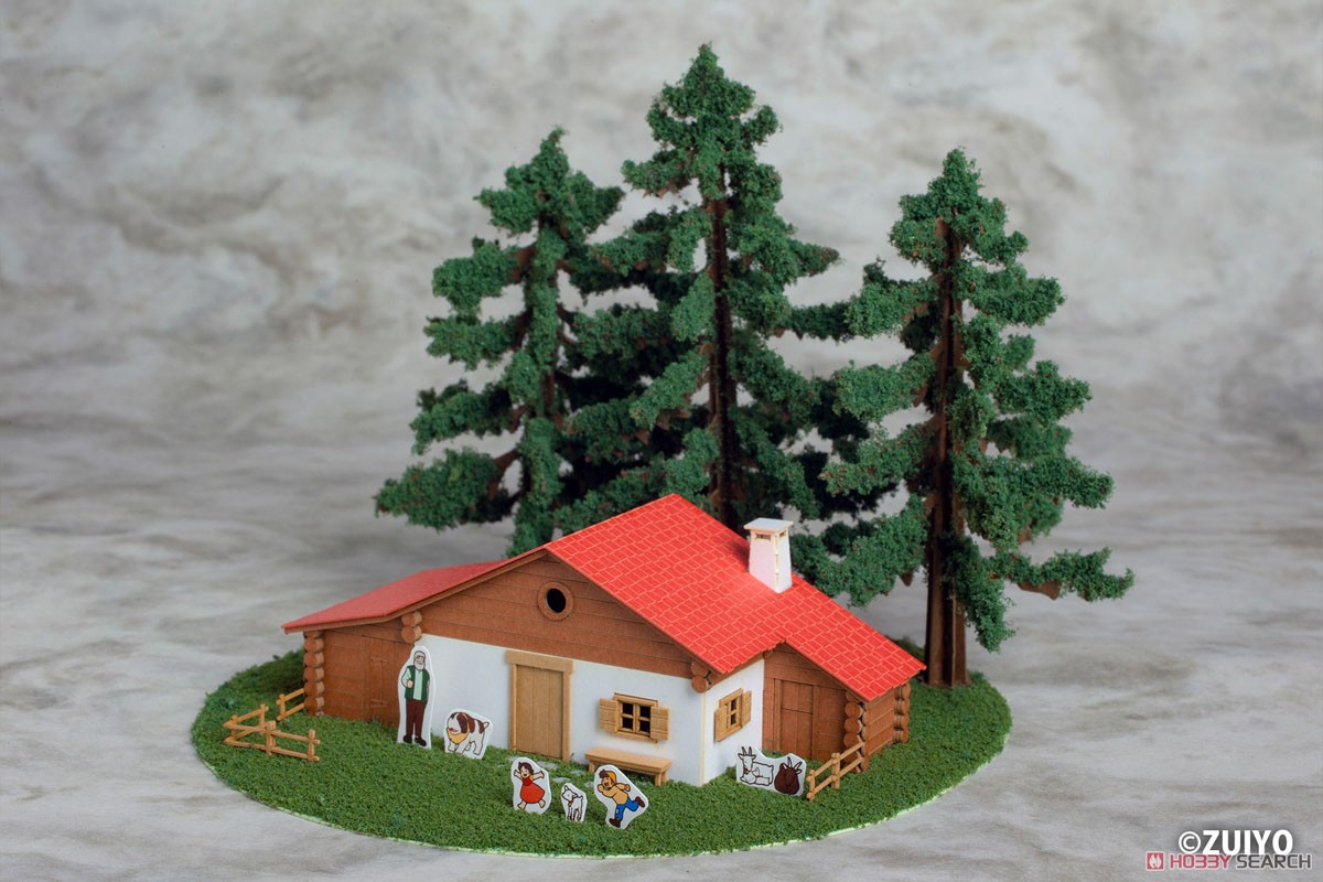 Plum Anitecture: 06 Heidis Haus (Almhütte) Papier-Bausatz (Modelleisenbahn) Bild 5