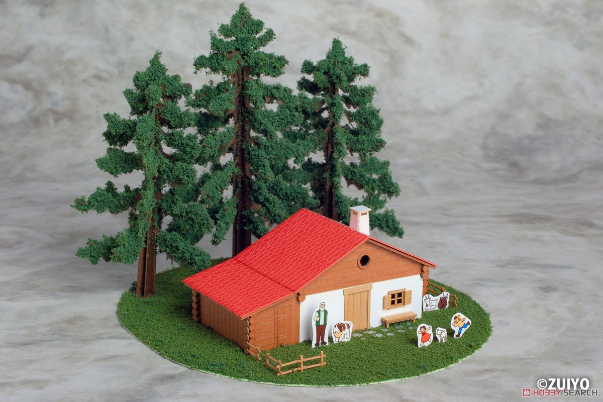 Plum Anitecture: 06 Heidis Haus (Almhütte) Papier-Bausatz (Modelleisenbahn) Bild 6